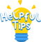 Logo showing a lamp, indicating the “Helpful Tips” part in the review section