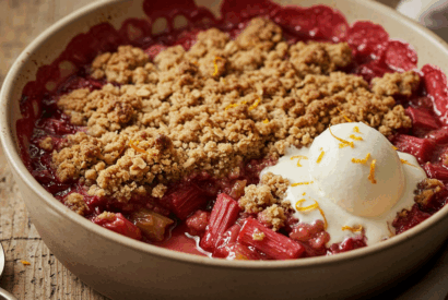 Thumbnail for My Famous Rhubarb & Ginger Crumble with a Hint of Orange