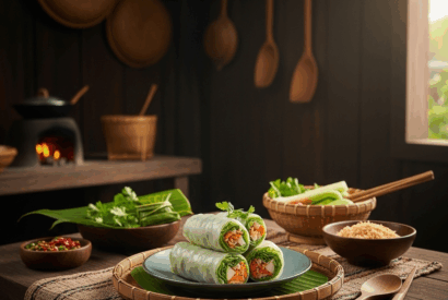 Thumbnail for Lao-Inspired Fresh Spring Rolls with Shiitake and Edamame